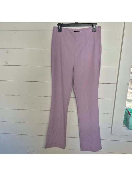 7 For All Mankind Pants - 7 For All Mankind Lavender Womens Mid-Rise Tailored Dress Pants Size M
